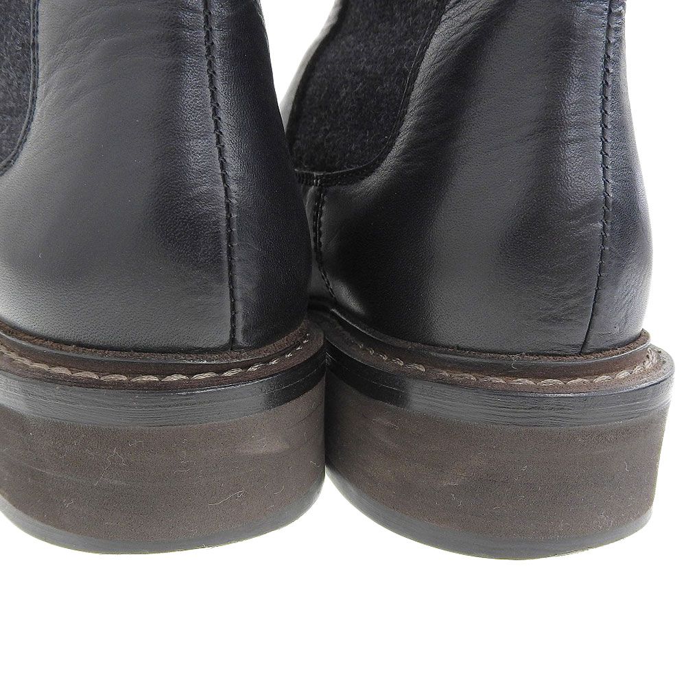 ブルネロクチネリ サイドゴアブーツ 37 チャコールグレー 楽天市場