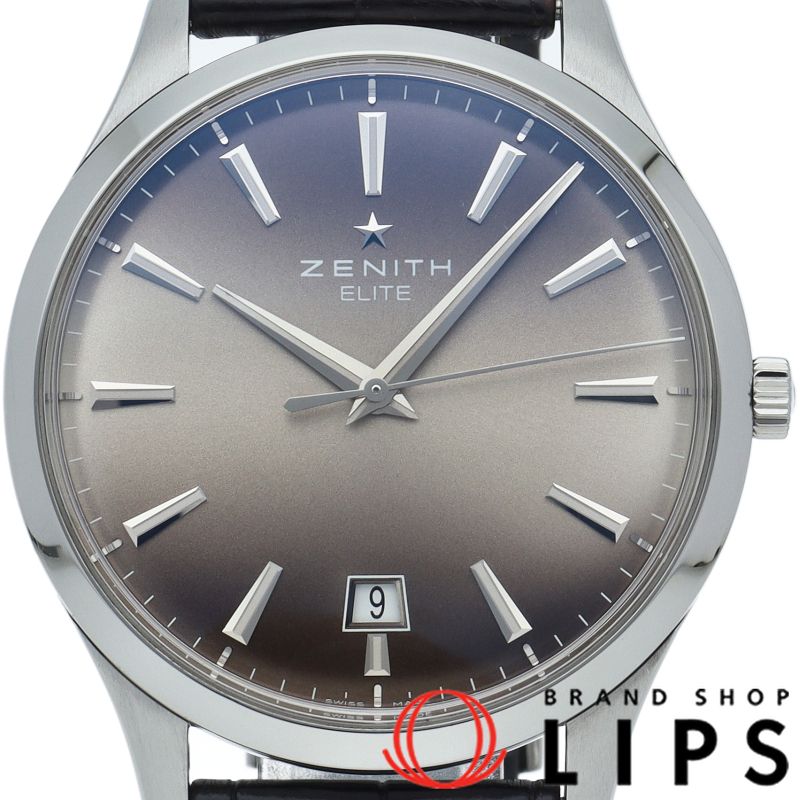 ゼニス キャプテンエリート セントラルセコンド ウォッチ 40mm 03.2020.670|22.C498 箱 保証書 SS|革