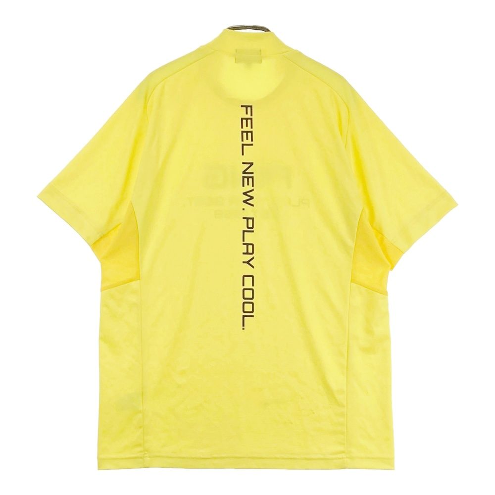 サイズ：LL PING ピン 2024年モデル ハイネック 半袖Tシャツ ロゴプリント  ベージュ系 [240101491539] ゴルフウェア メンズ ストスト サイズ：L PING ピン 2024年モデル ハイネック 半袖Tシャツ