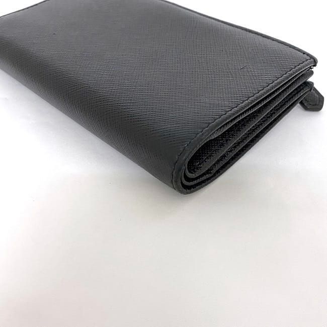 プラダ 二つ折り 財布 ブラック NERO 1ML009 美品 ロゴ - メルカリ 