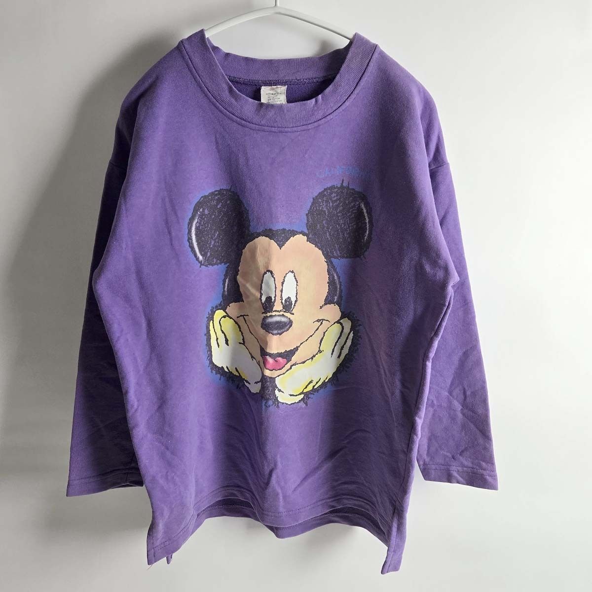 90's80's USA製 Sherrys CALIFORNIAミッキーマウスプリント クルー