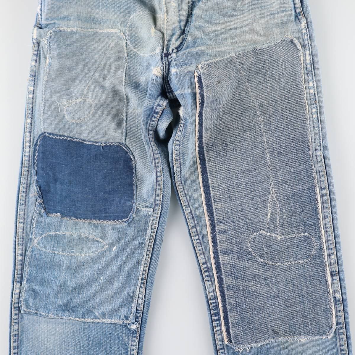 テーパードデニムパンツ レディースL