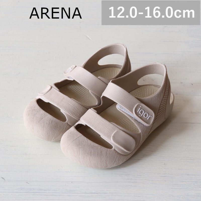 【4月下旬頃入荷次第お届けのご予約】【新品・未使用】igor（イゴール） BONDI（ボンディ） SOLID arena キッズ サンダル ベルクロ 20-26size (12-16cm)