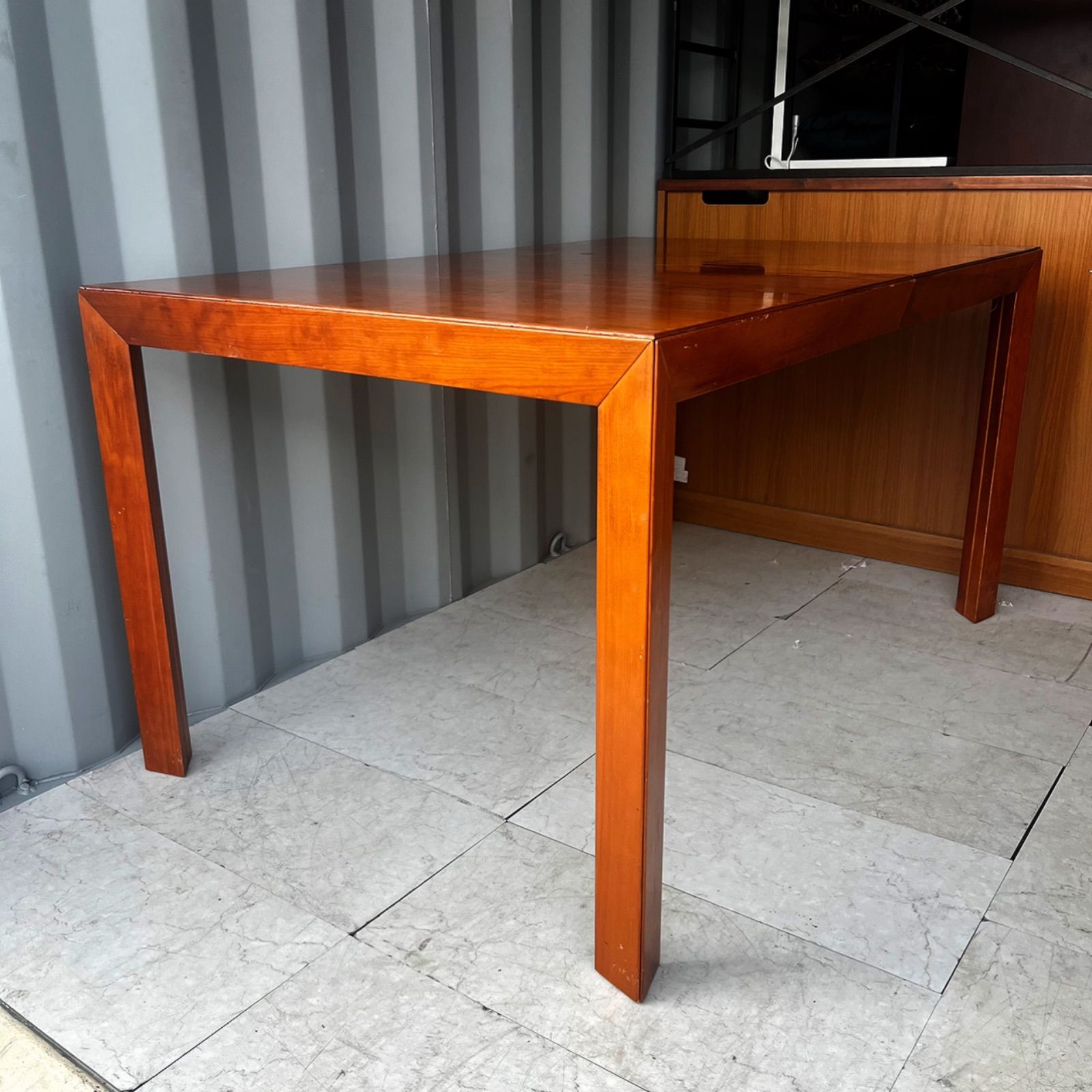 取付無料！北欧デンマーク スコビー 天然木アンティーク伸長ダイニング