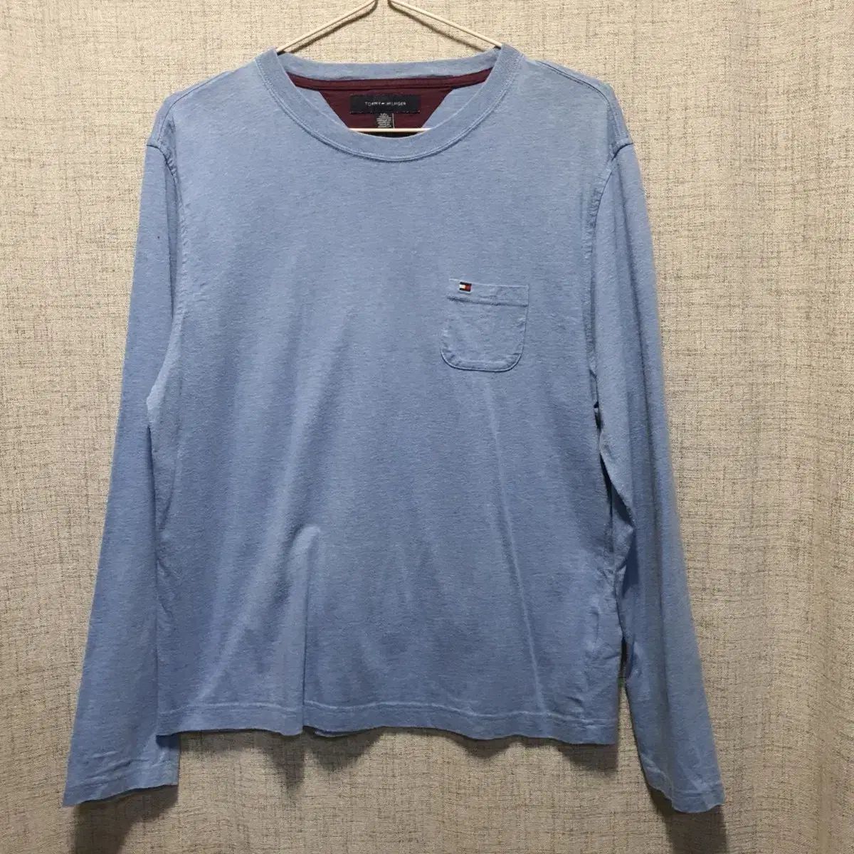 【雷市場（ポンジャン）商品韓国直送】 Tommy Hilfiger(トミーヒルフィガー) メンズ スリムフィット ラウンドネック T L