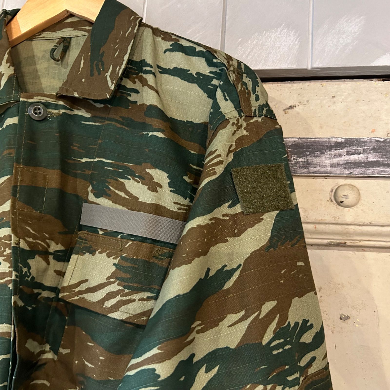 ギリシャ軍 2004年 陸軍 リザードカモ 迷彩 BDUジャケット フィールド 