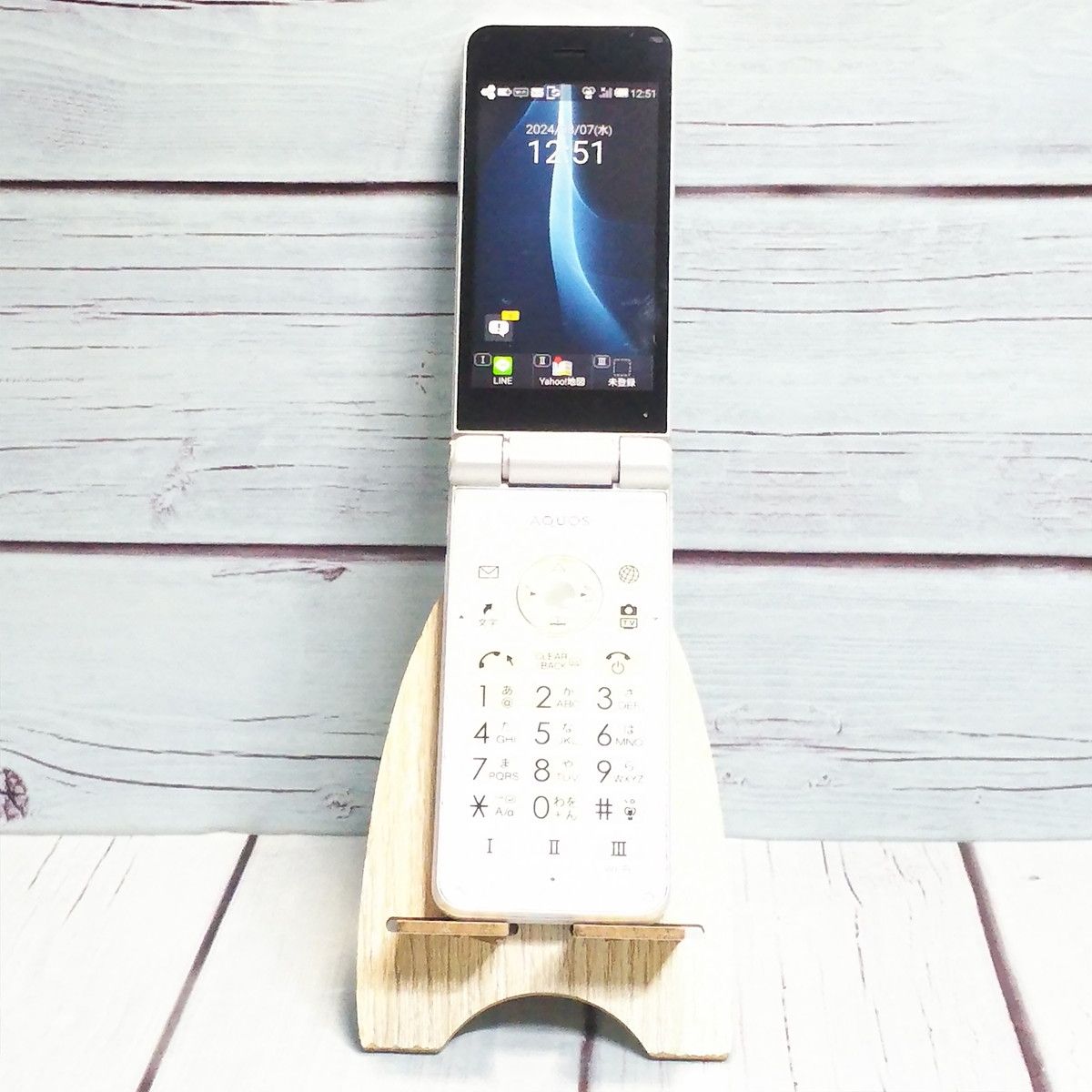 【送料無料】Softbank 601SH AQUOS ケータイ2 WHITE ホワイト 本体 白ロム [訳あり] SIMロック解除済み SIMフリー 399775