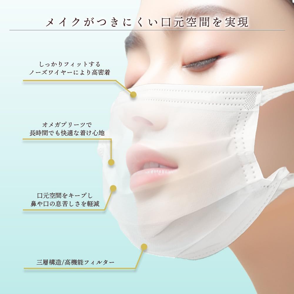 日本製 3AIR 不織布マスク マスク 個包装 カラーマスク JIS規格 不織布 普通サイズ : 50枚 50枚入り | 30枚入り [3AIR] PREMIUM