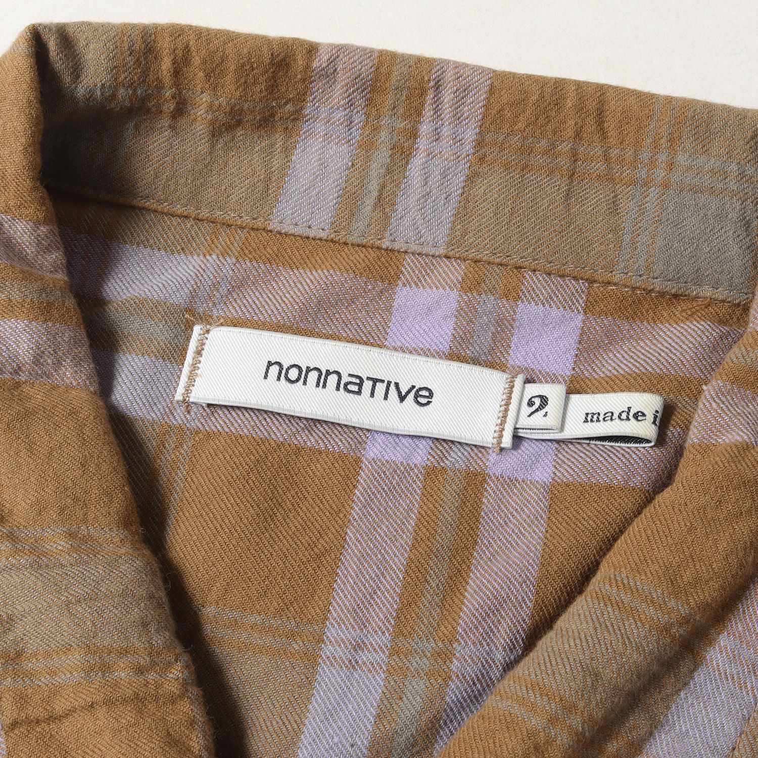 NONNATIVE ノンネイティブ シャツ サイズ:2 ジップポケット チェック