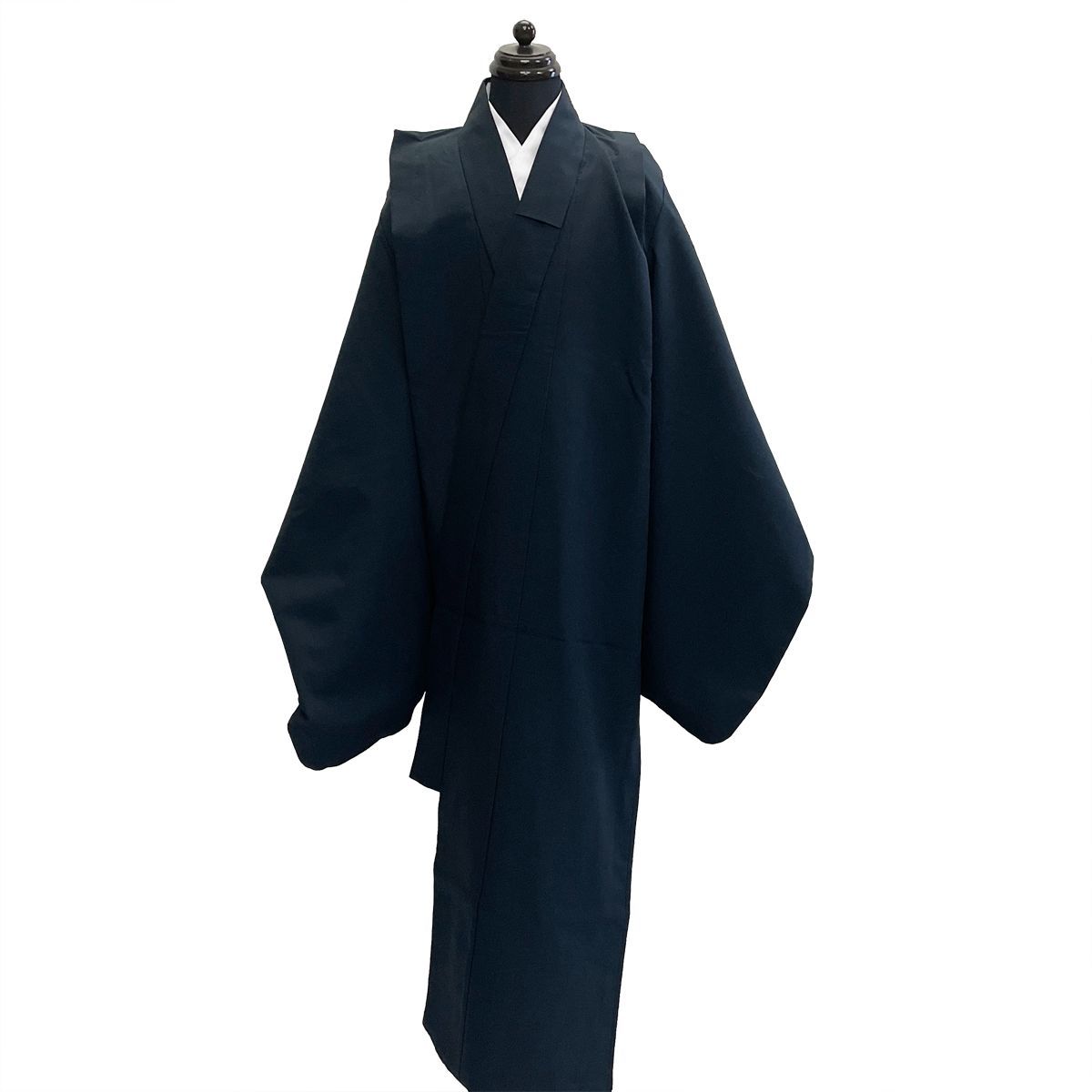 子供 羽織 着物 長襦袢 セット No.814 千草色 暗い灰青緑 黒藍 男の子 七五三 宅配便 LE 2