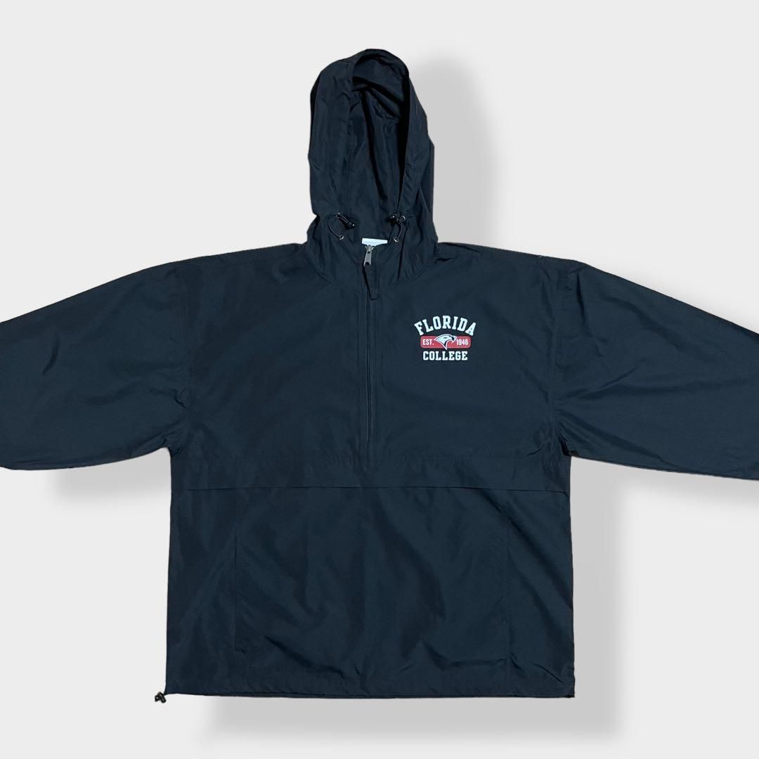 champion】アノラック パーカー プルオーバー ハーフジップ カレッジ