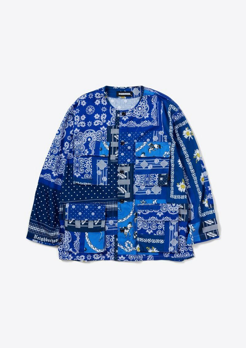 NEIGHBORHOOD 21SS BANDANA 長袖シャツ NEIGHBORHOOD ネイバーフッド 21SS BANDANA.TYPE-B/C-SHIRT.SS
