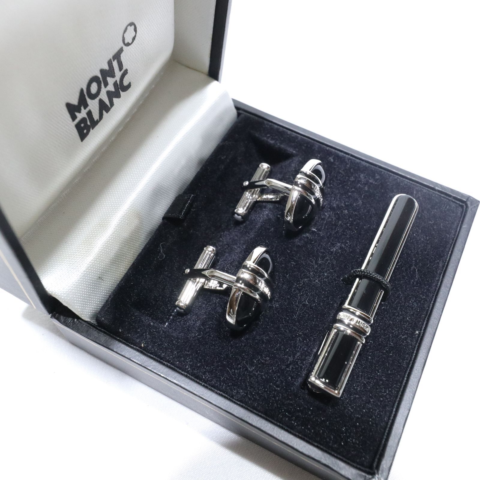 MONTBLANC モンブラン　ネクタイピン　カフスリング　ヴィンテージ調 MONTBLANC モンブラン ネクタイピン カフスリング ヴィンテージ調
