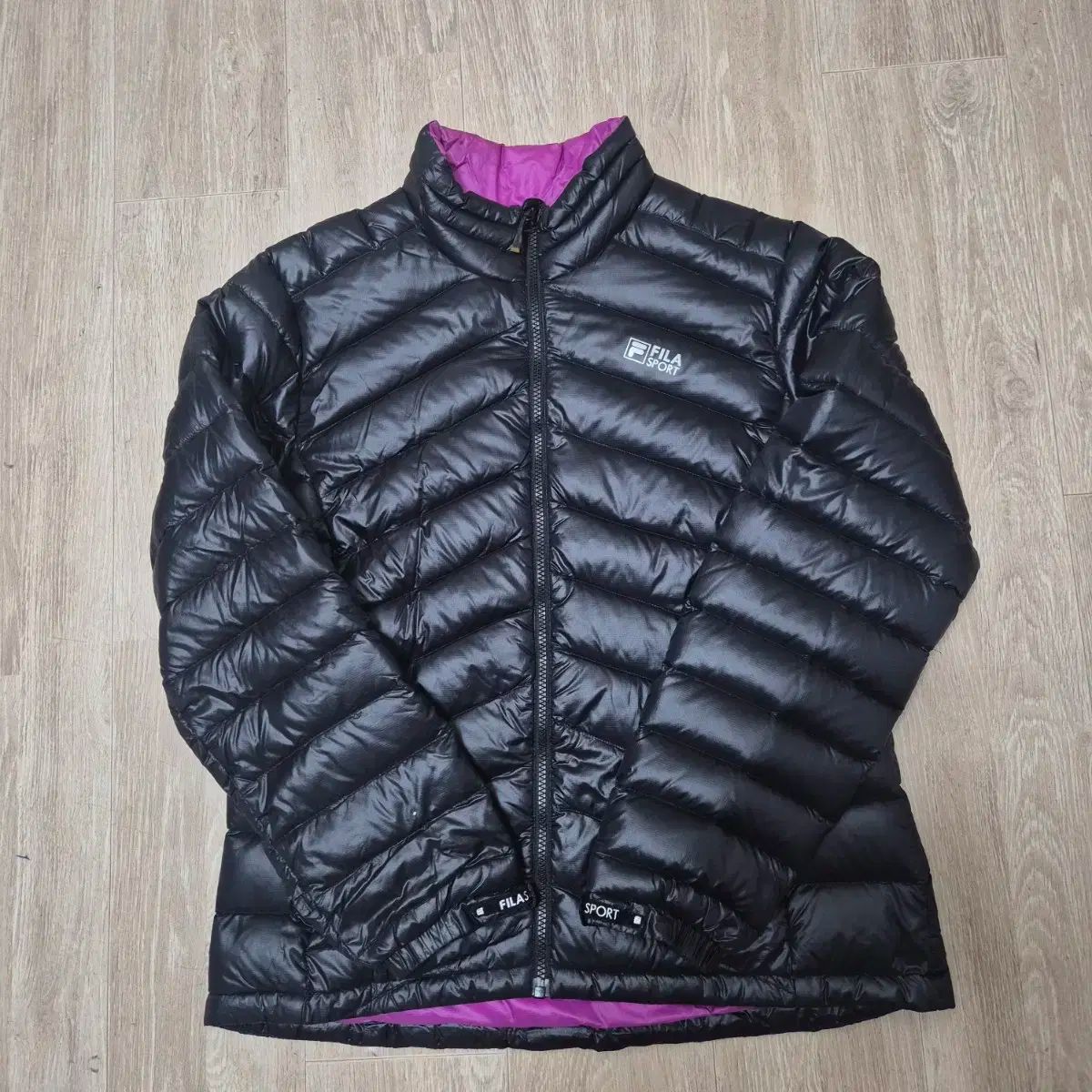FILA フィラ スポーツ ロゴ レディース 軽量ダウン グースダウンジャケット