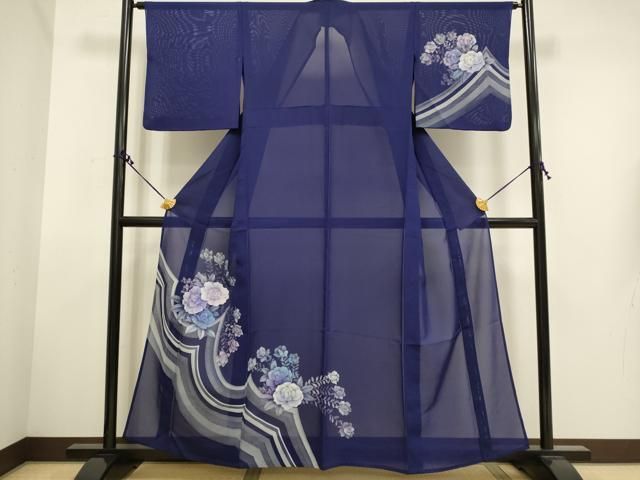 平和屋着物＊夏物 訪問着 絽 兎 さが美扱い 正絹 逸品 AABC3514jd