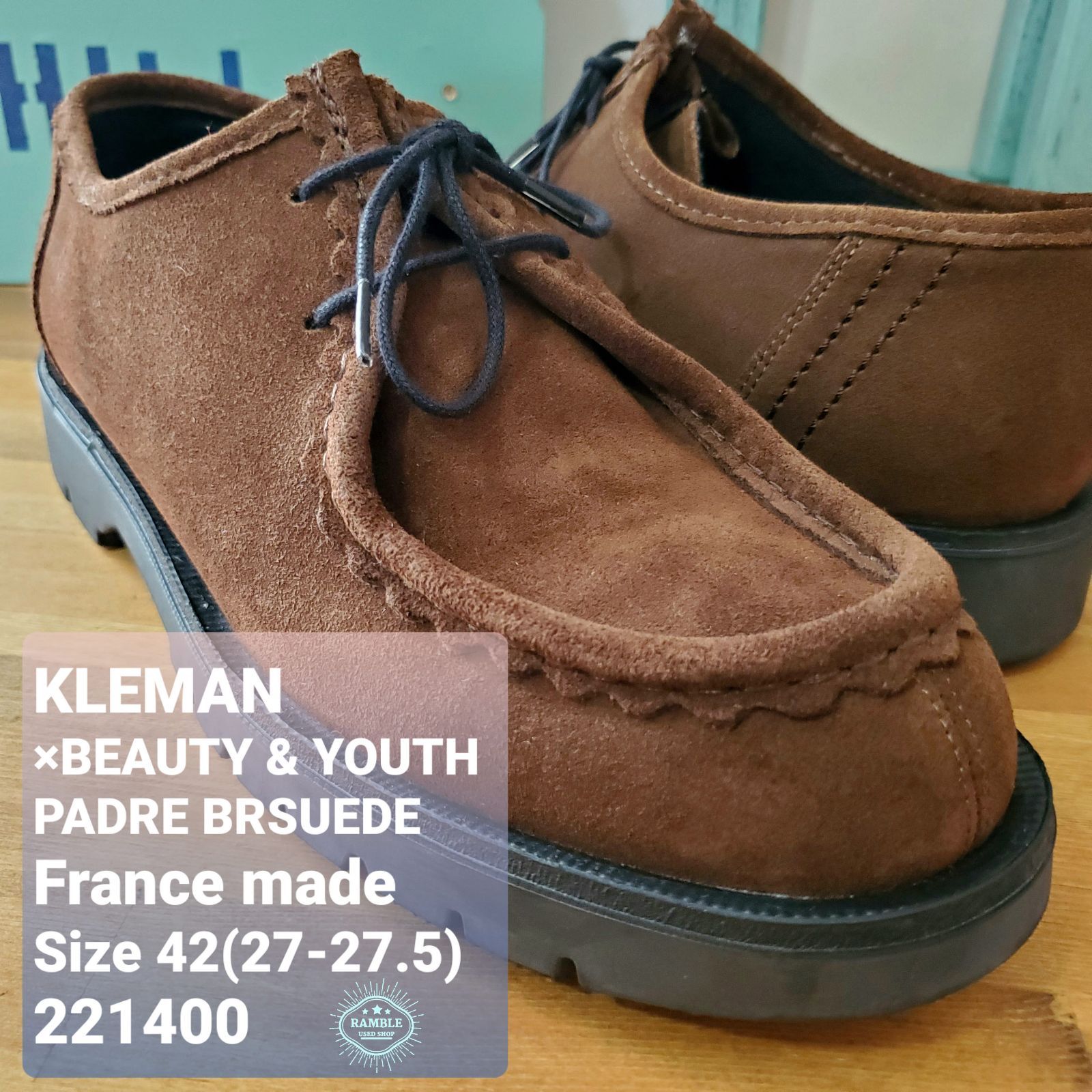 ビューティアンドユース × クレマン PADRE BRSUEDE メンズ | www.causus.be