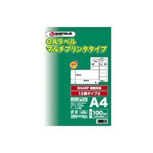 （まとめ）ジョインテックス OAマルチラベルE 12面100枚 A130J