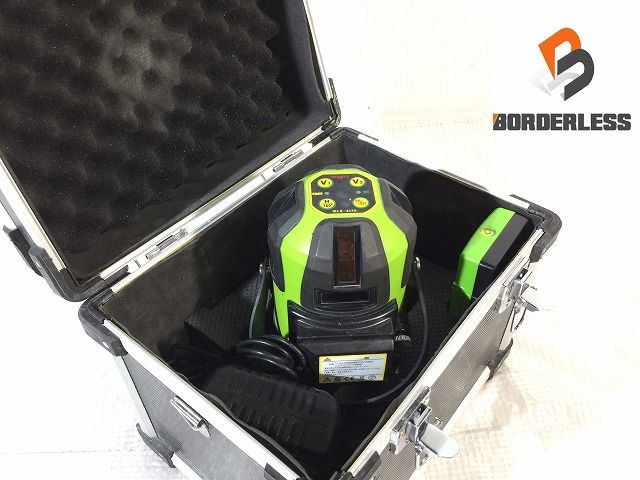 品 might マイト工業 グリーンレーザー墨出し器 MLS-443G 受光器 ACアダプタ ケース付き 計測 測定 工具