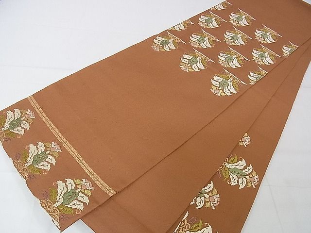 平和屋本店□極上 龍村平蔵製 本袋帯 大鶏頭錦 金糸 逸品 DZAA1527kh4