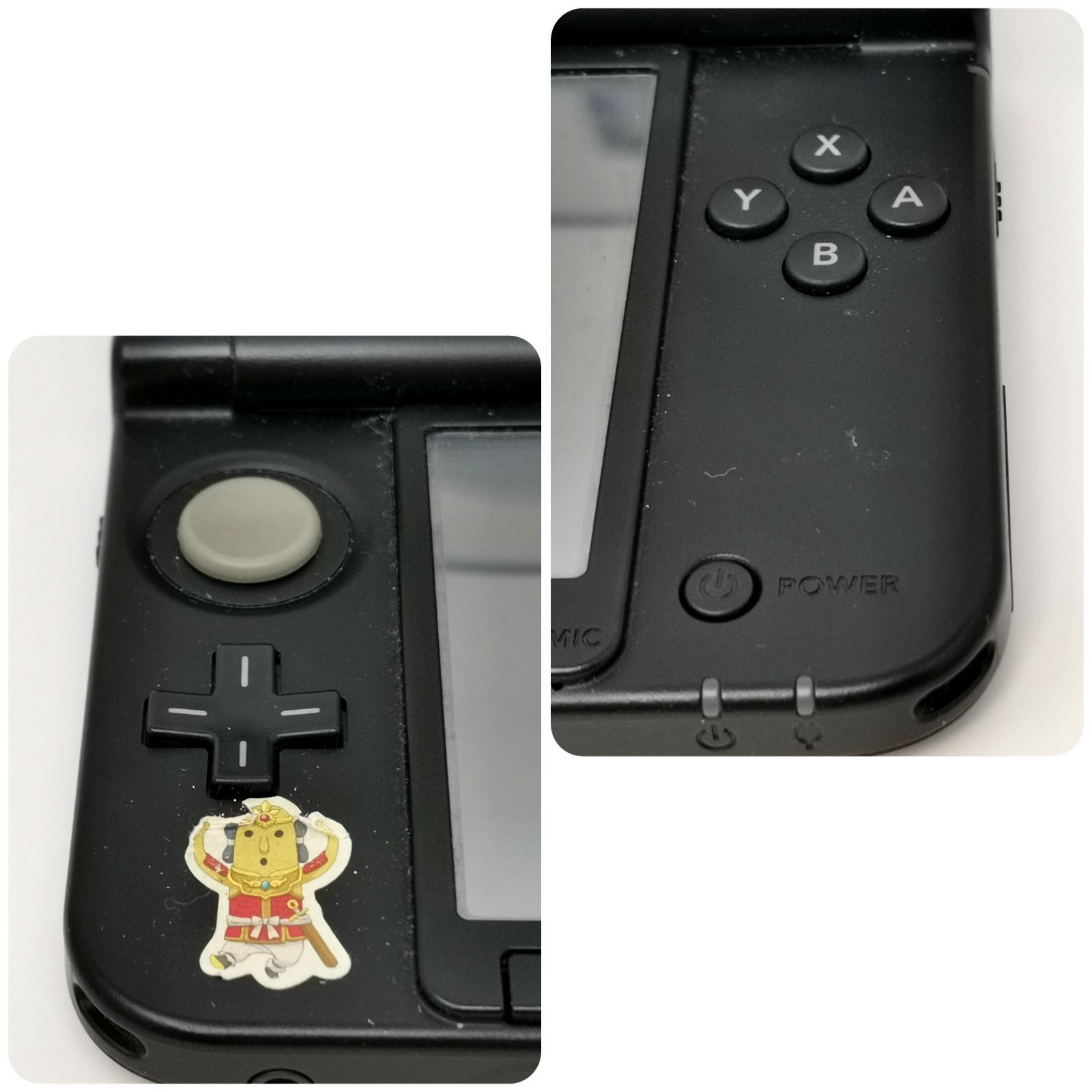 任天堂3DS LL【充電器・タッチペンなし】 任天堂 3DS LL ブラック 黒 充電器なし ジャンク タッチペンなし
