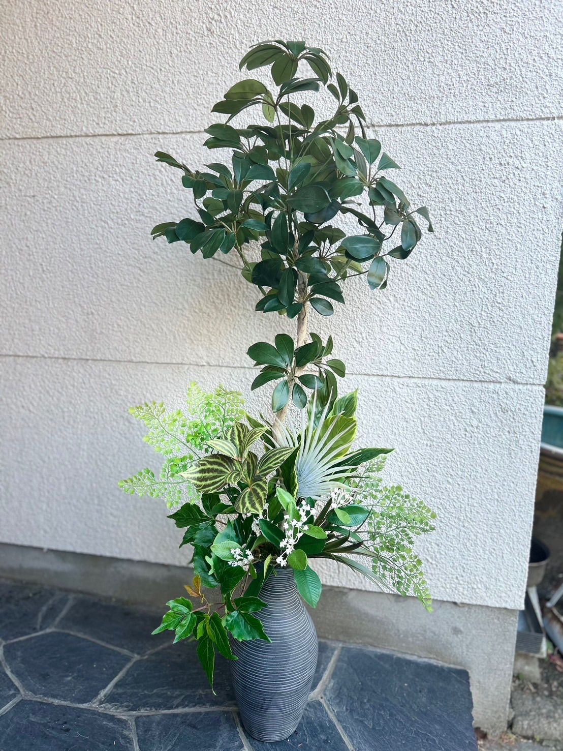 光触媒 人工観葉植物 ウォールグリーン フェイクグリーン カポック