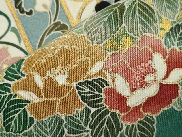 美品❇️豪華作家もの　黒留袖　古代泥黒染め❇️金銀彩駒刺繍 暈し染め　フルセット
