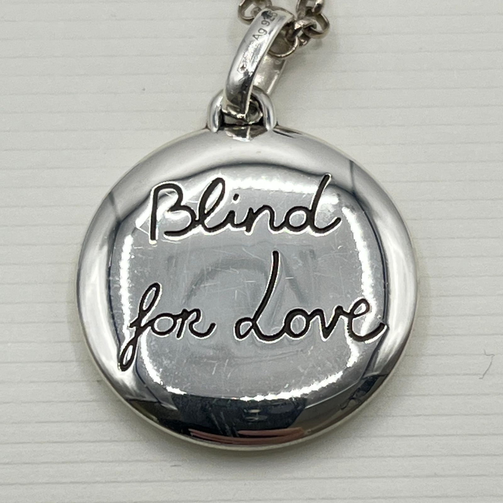 GUCCI タイガーモチーフ シルバーネックレス メンズ Blind for Love
