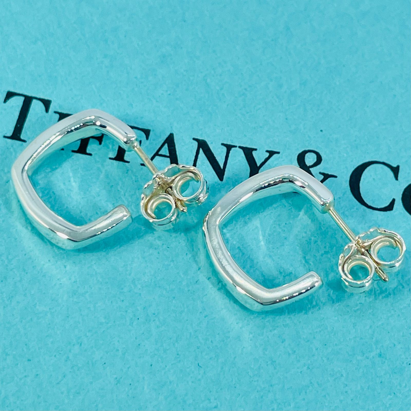 【廃盤】 ティファニー トルク スモール ピアス シルバー ヴィンテージ TIFFANY&Co. スモール フープ ★508