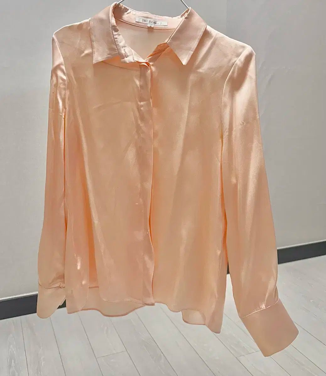 1 2 THE 1 COMMA 2 シルク ピンク ブラウス