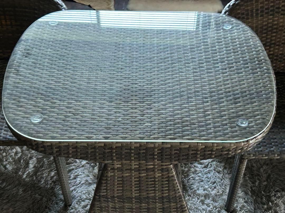 ガーデンテーブルセット バルコニー