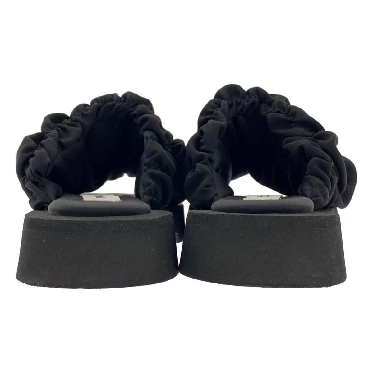 ENFOLD | エンフォルド | WAVE SANDAL ウェーブ サンダル | 37 | ブラック | レディース KIN-KAAI_COM