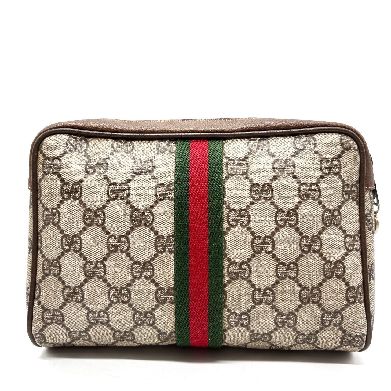 Gucciグッチ ポーチ ヴィンテージ ✨良品✨ GUCCI グッチ クラッチバッグ ポーチ シェリーライン