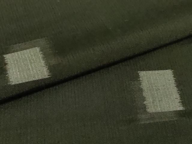 平和屋本店□極上 伝統工芸士 馬淵登 本場越後伝統的工芸品 墨織 お召