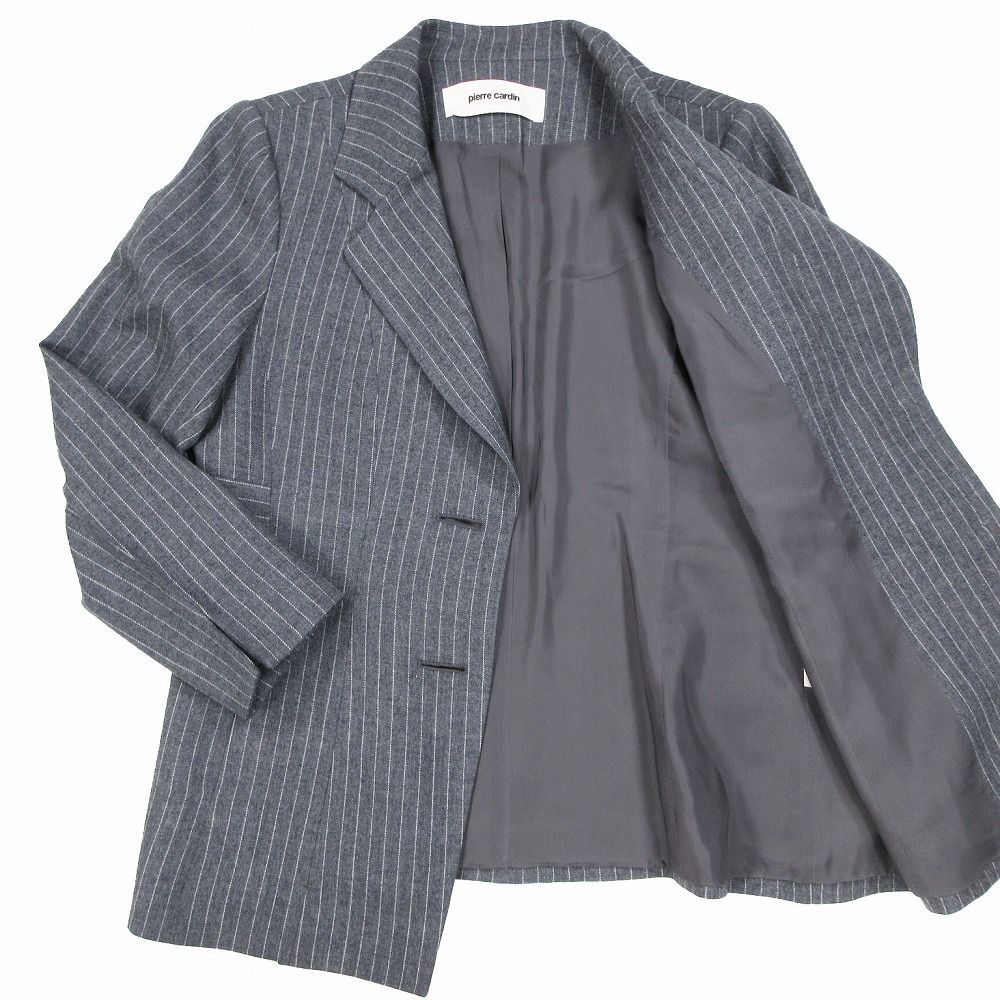 美品 pierre cardin ピエールカルダン ストライプ柄 テーラード
