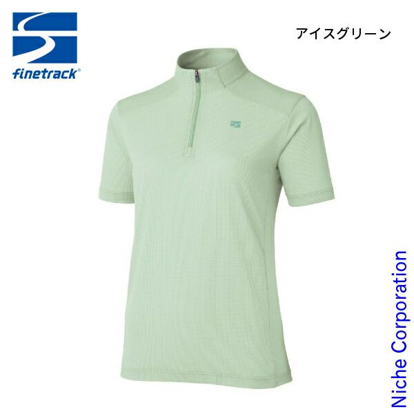 【新品】 ファイントラック ドラウトクアッドジップＴ ウィメンズ (FMW1124) (ICGR アイスグリーン L)
