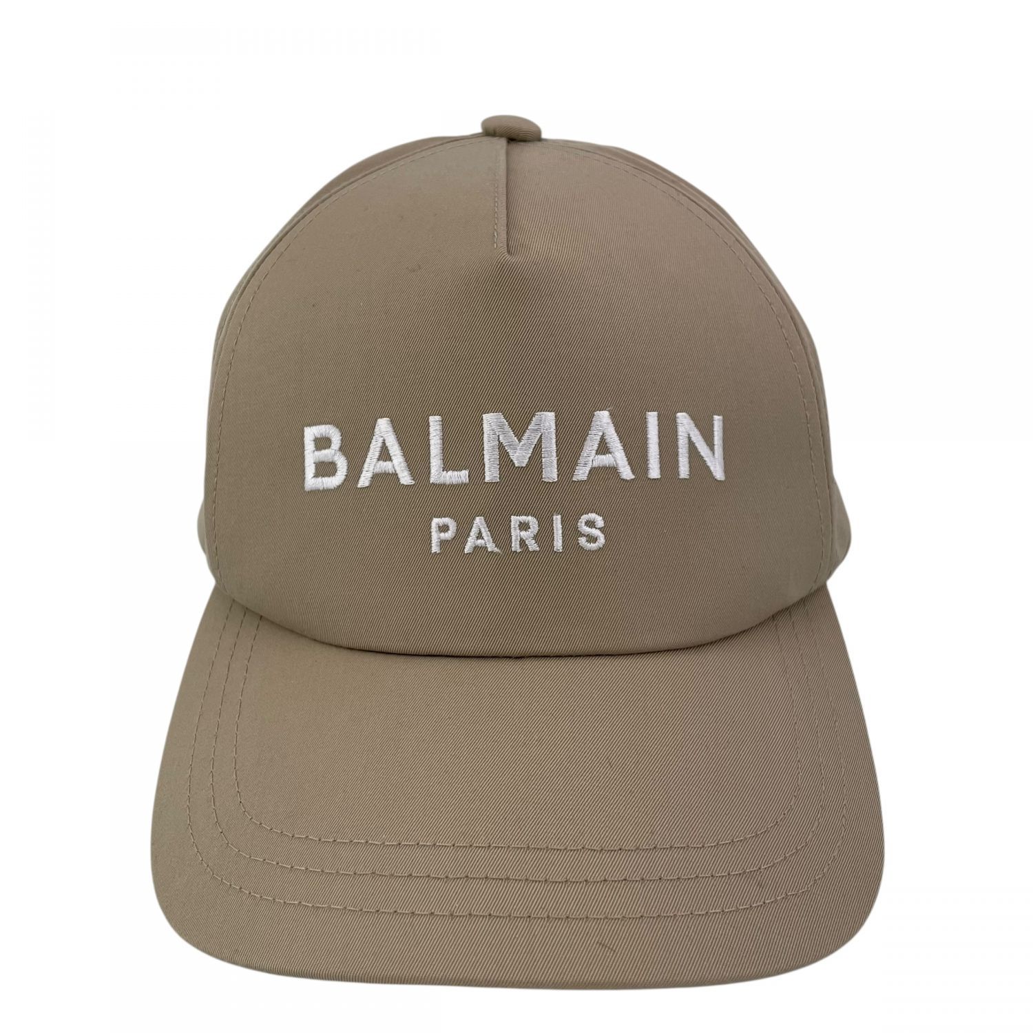 BALMAIN バルマン XA000C084 ロゴ ベースボールキャップ ベージュ メンズ 25008269 KJ
