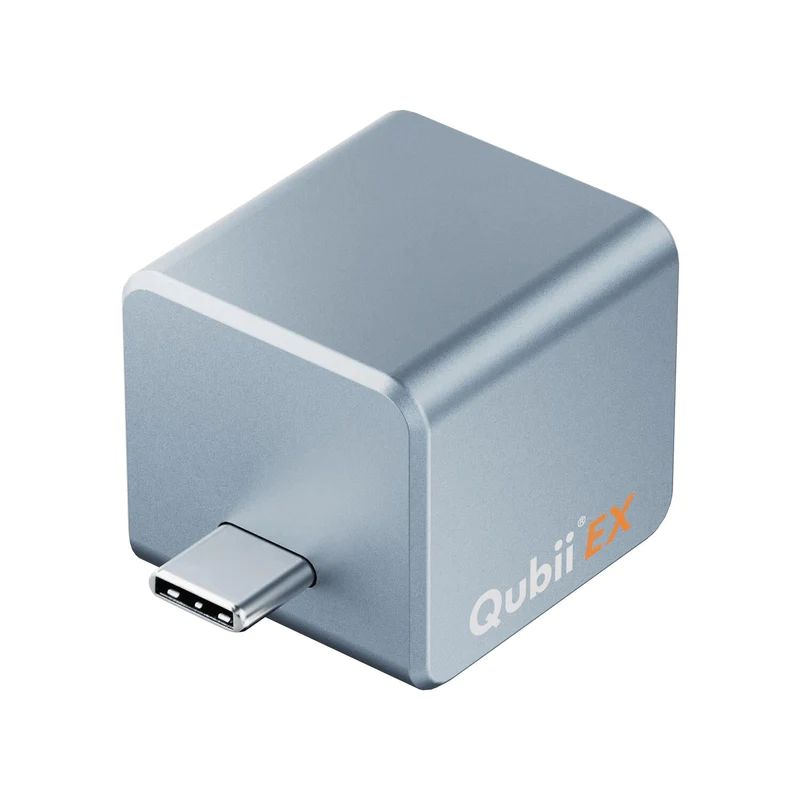 Qubii EX 512GB Type-C接続 PD60W 高速充電 自動バックアップ スカイブルー MKPQE-BL-512