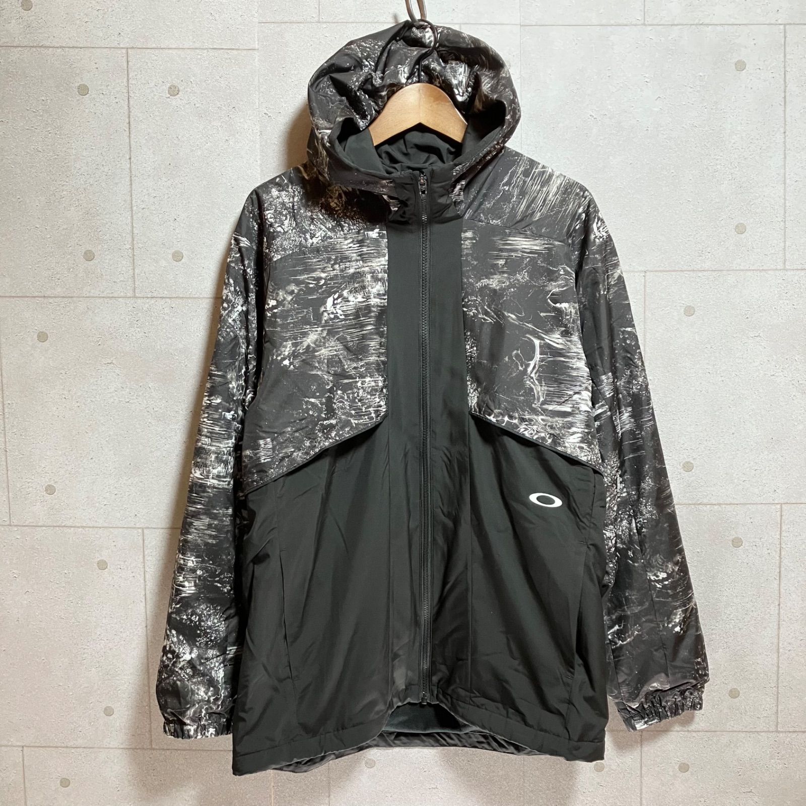 OAKLEY オークリー Enhance Wind Warm Graph ウインドジャケット ウインドブレーカー アウター XL ブラック 黒 ナイロンジャケット メンズ SG226-12