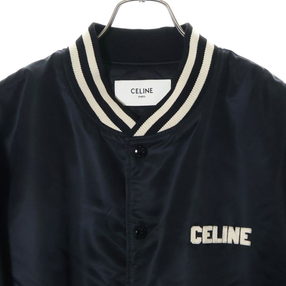 CELINE ノーカラージャケット 2V44X391Z.97IR CELINE - セリーヌ 24AW ウール×ナイロン グレンチェック