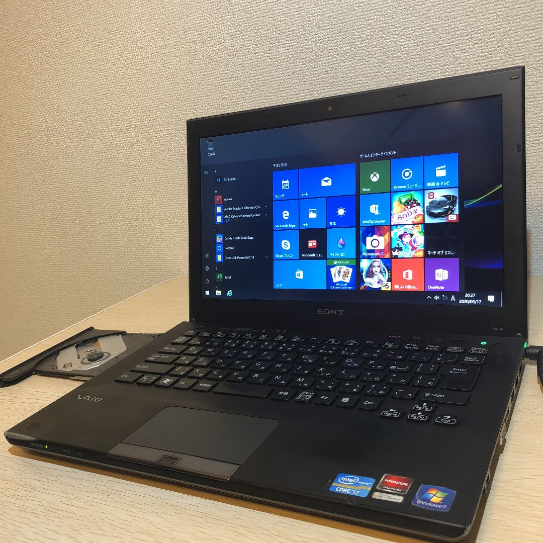 超高性能 SONY Core i7 メモリ8GB Win11 ゲーミング動画編集