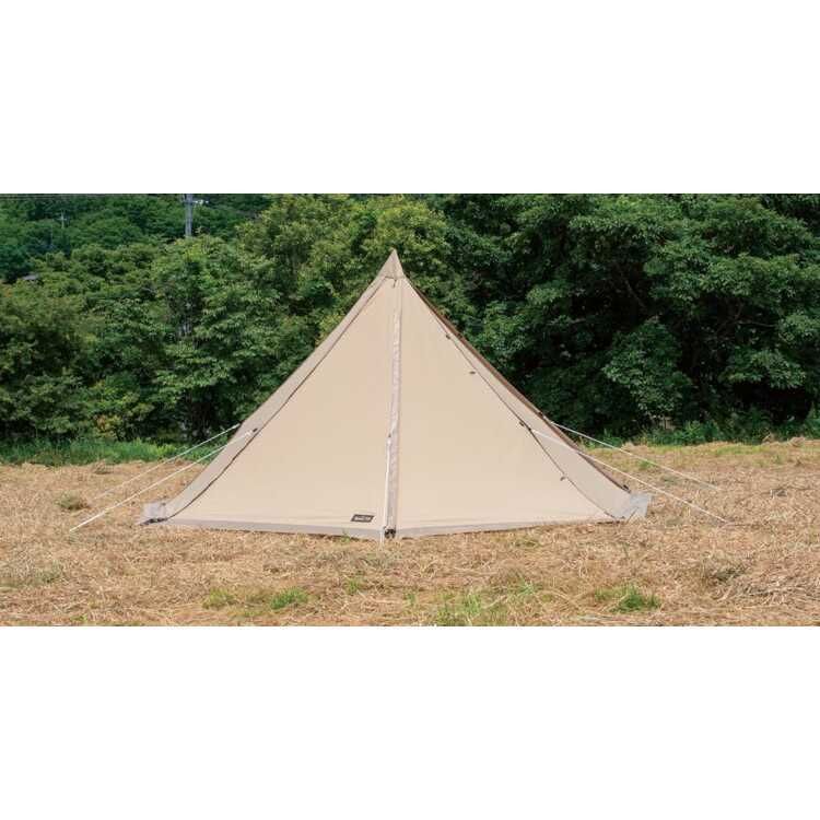 小川キャンパル タッソ T/C モノポール型テント サンドベージュ  