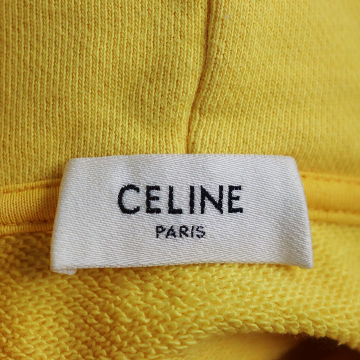 正規 22SS CELINE セリーヌ ロゴ プルオーバー ぐずつく パーカー