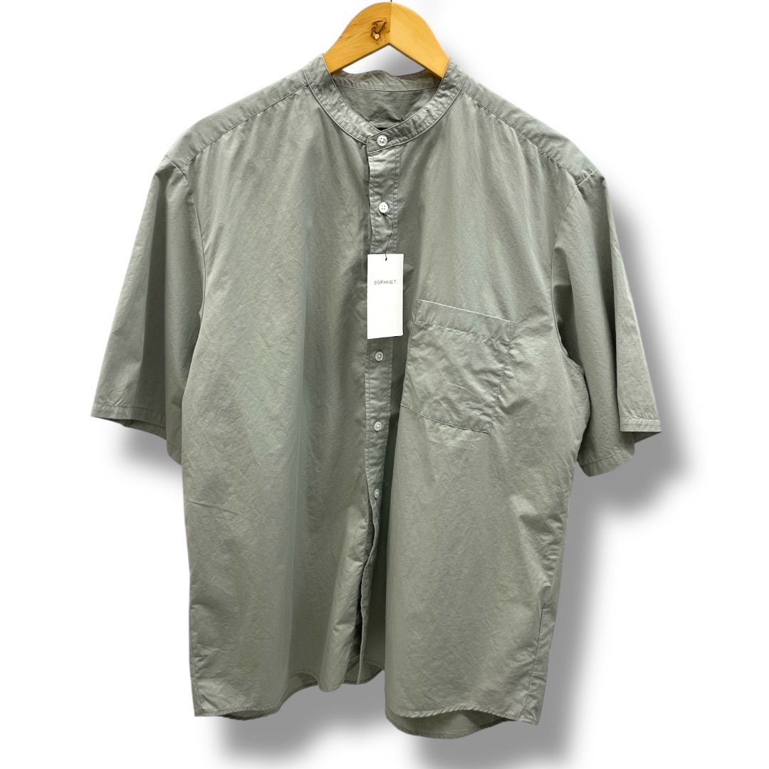 新品 未使用 タグ付き SOPHNET. ソフネット バギーバンドカラーシャツ 