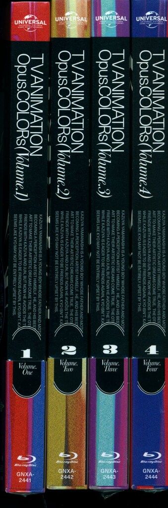 アニメBlu-ray Opus.COLORs 初回 版 全4巻 セット 未開封