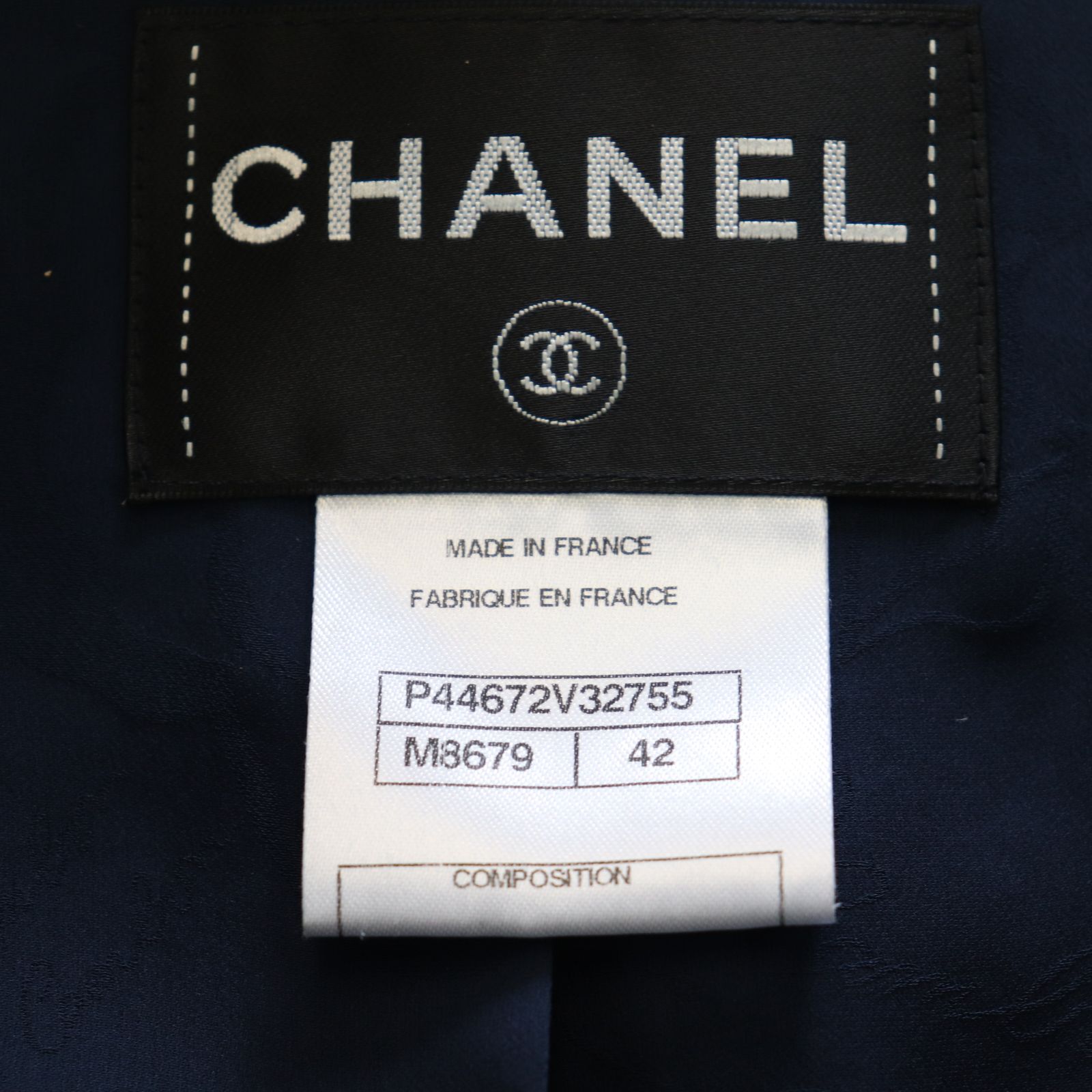 ITYM5G0GITX0 CHANEL シャネル ツイード ノーカラー ジャケット 