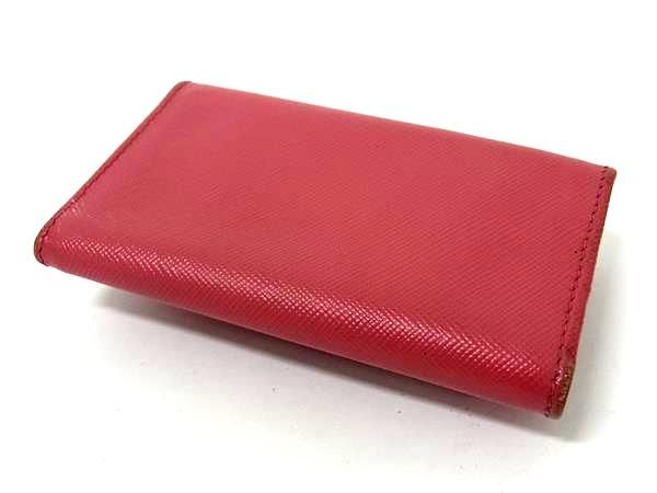 PRADA プラダ サフィアーノレザー 6連 キーケース 鍵入れ レディース
