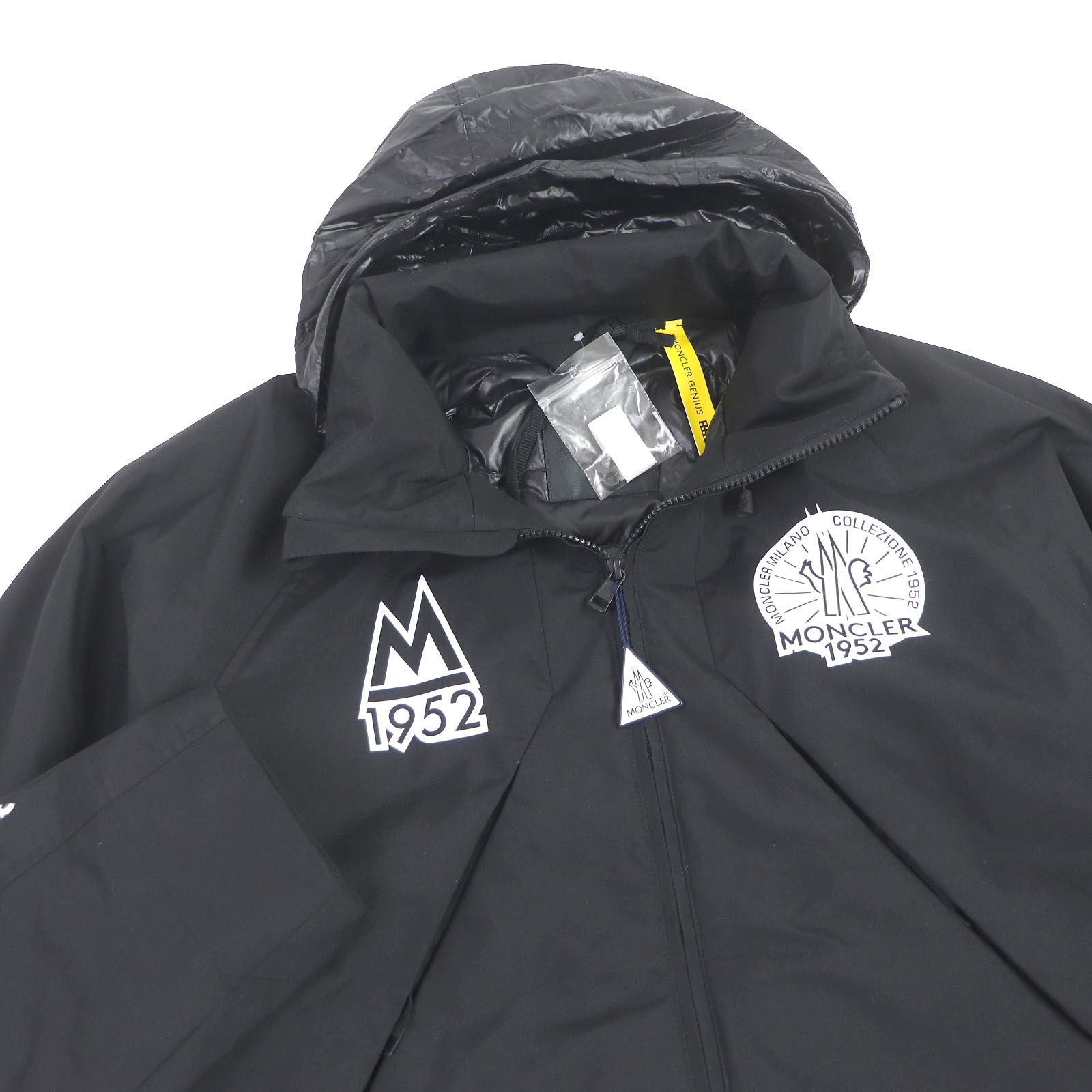 極美品□MONCLER GENIUS 2 モンクレール ジーニアス 2 2021年製 ARAKAWA フード入り WZIP ロゴワッペン ライト ダウンコート  ブラック 2 イタリア製 正規品 メンズ - メルカリ