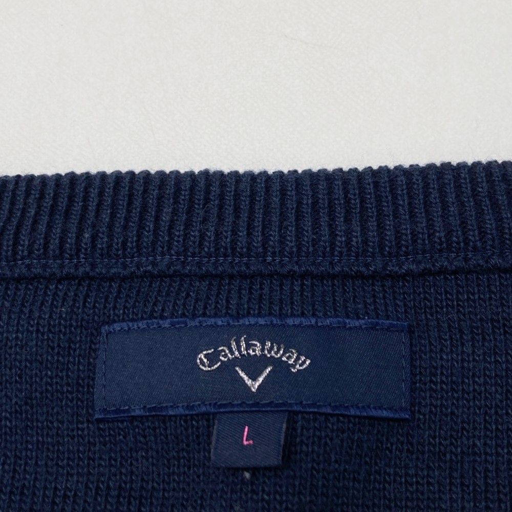 サイズ：L CALLAWAY キャロウェイ Vネック ニットセーター