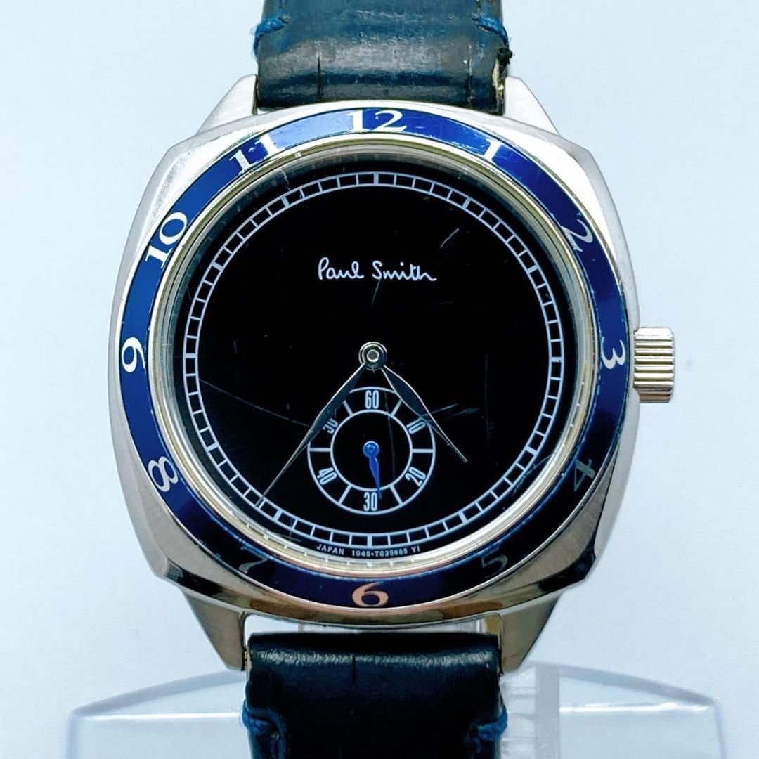 ポールスミス　1995 復刻版　モデル　スモセコ　腕時計　希少 ポールスミス 1995 復刻版 モデル スモセコ 腕時計 希少 - メルカリ