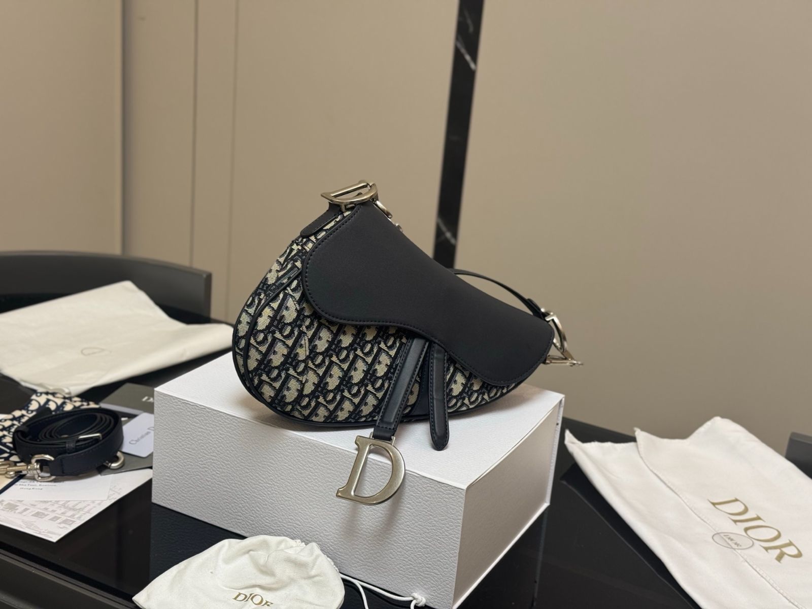 今日特価】Dior サドルバッグ デニムブルー アップグレード